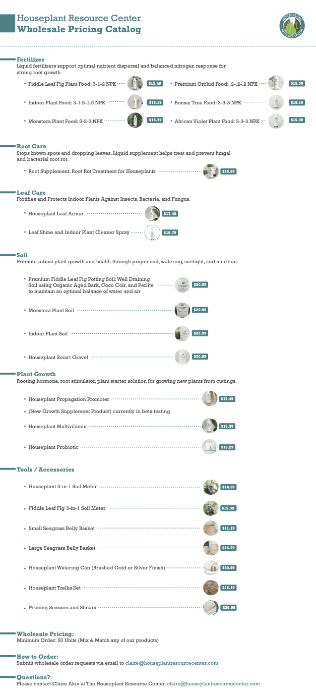 Houseplant Resource Center Wholesale