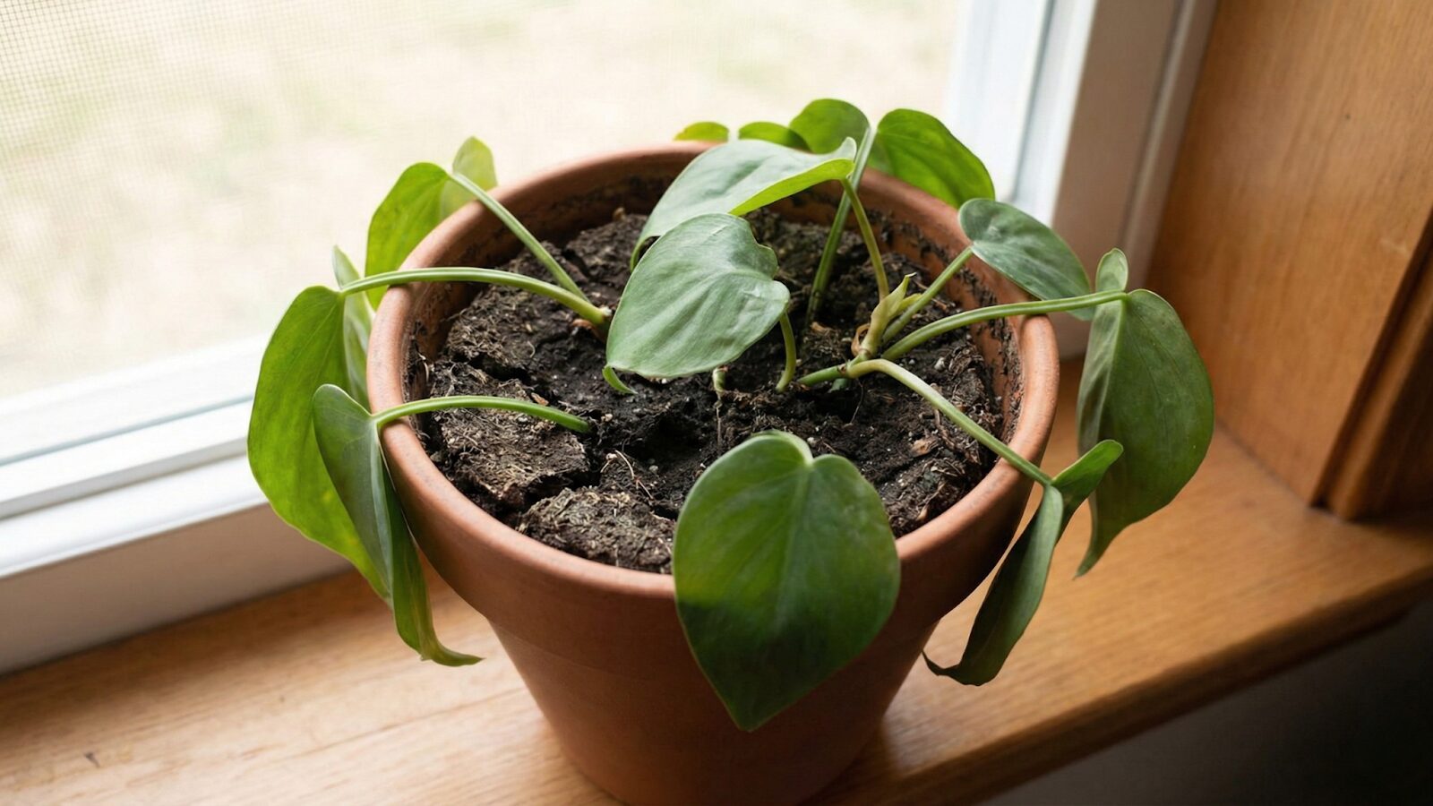 Philodendron in a pot